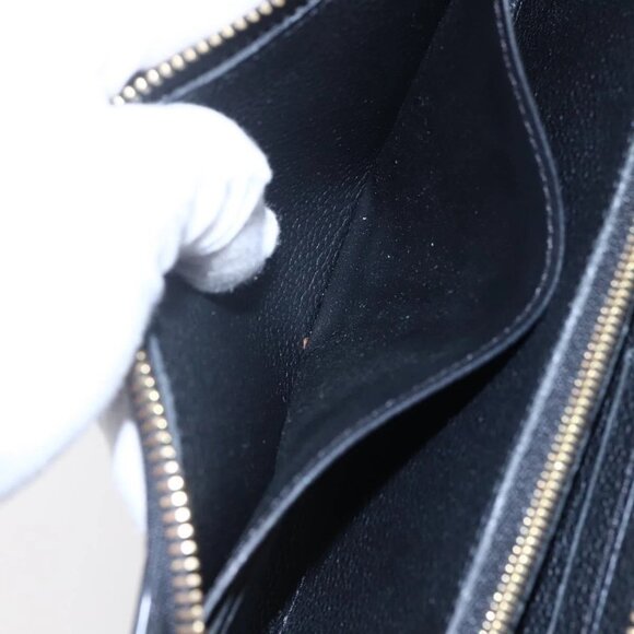 LOUIS VUITTON Monogram Empreinte Zippy Wallet Wallet Black M61864 LV Auth 144716 - Picture 11 of 16